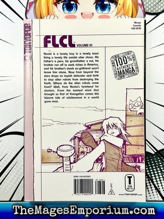 FLCL Vol 1 - The Mage's Emporium Tokyopop 2000's 2310 comedy Used English Manga Japanese Style Comic Book