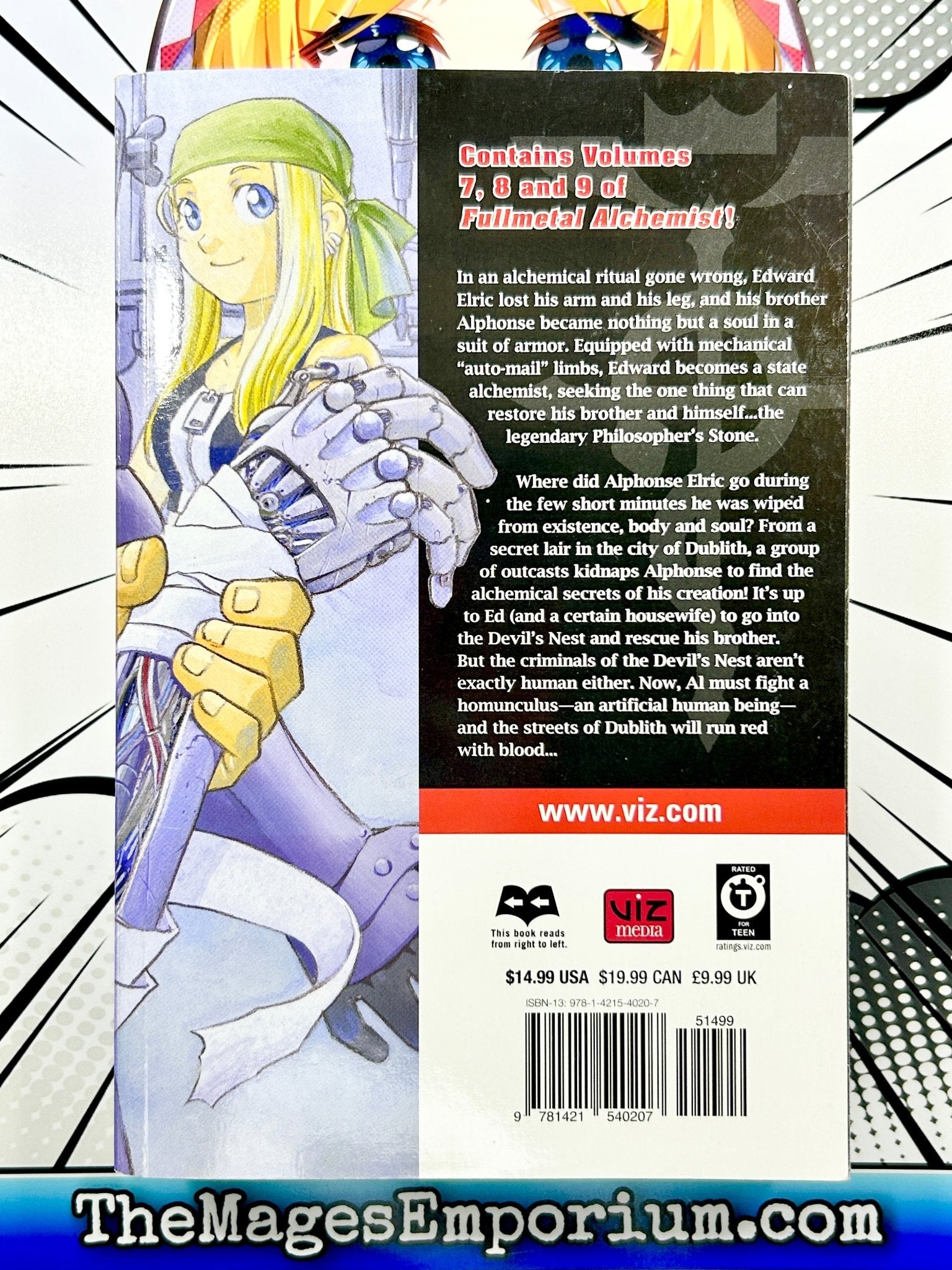  Fullmetal Alchemist, Vol. 7-9 (Fullmetal Alchemist 3-in-1):  9781421540207: Arakawa, Hiromu: Books