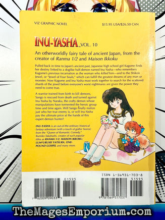 Inu-Yasha A Feudal Fairy Tale Vol 10 - The Mage's Emporium Viz Media Missing Author Used English Manga Japanese Style Comic Book
