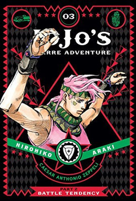Jojo's Bizarre Adventure Vol 3 Part 2 Battle Tendency Hardcover - The Mage's Emporium Viz Media Used English Manga Japanese Style Comic Book