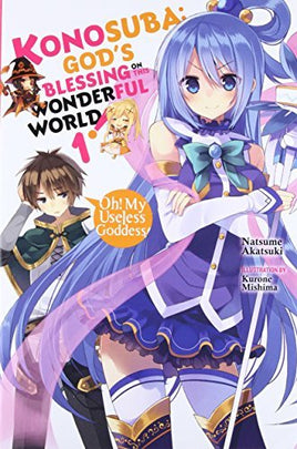 Konosuba God's Blessing on this Wonderful World Oh! My Useless Goddess Vol 1 - The Mage's Emporium Yen Press 2311 description Used English Manga Japanese Style Comic Book