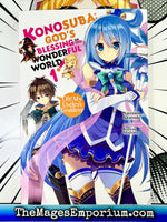 Konosuba God's Blessing on this Wonderful World Oh! My Useless Goddess Vol 1 - The Mage's Emporium Yen Press 2311 description Used English Manga Japanese Style Comic Book