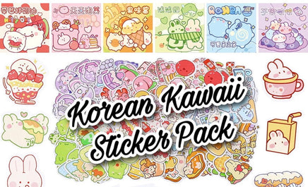 Korean Kawaii Sticker Pack - The Mage's Emporium The Mage's Emporium featured stickers Used English Japanese Style Comic Book