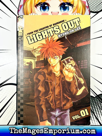 Lights Out Vol 1 - The Mage's Emporium Tokyopop 2000's 2309 comedy Used English Manga Japanese Style Comic Book