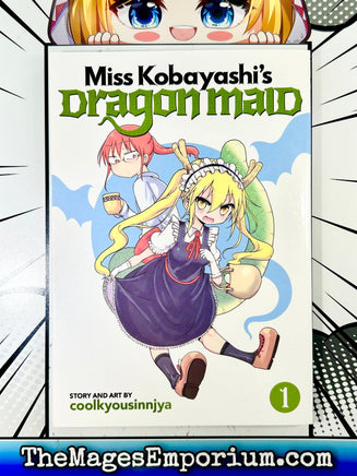 Miss Kobayashi's Dragon Maid Vol 1 - The Mage's Emporium Seven Seas 2311 all copydes Used English Manga Japanese Style Comic Book