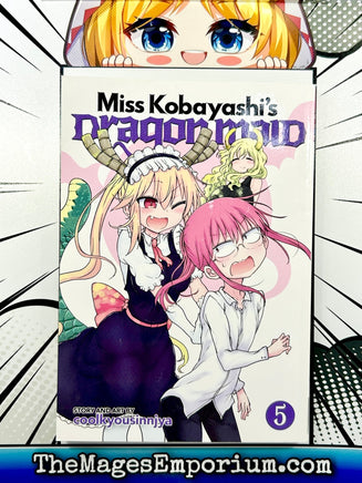 Miss Kobayashi's Dragon Maid Vol 5 - The Mage's Emporium Seven Seas 2402 alltags description Used English Manga Japanese Style Comic Book