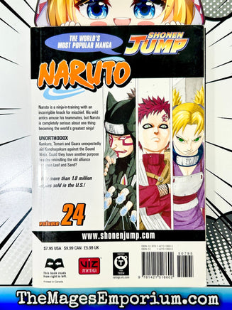 Naruto Vol 24 - The Mage's Emporium Viz Media 2000's 2309 copydes Used English Manga Japanese Style Comic Book
