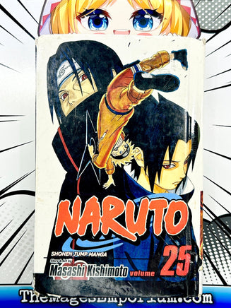 Naruto Vol 25 Hardcover - The Mage's Emporium Paw Prints Used English Manga Japanese Style Comic Book