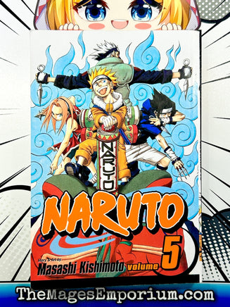 Naruto Vol 5 - The Mage's Emporium Viz Media 2403 bis2 copydes Used English Manga Japanese Style Comic Book