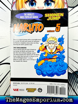 Naruto Vol 5 - The Mage's Emporium Viz Media 2403 bis2 copydes Used English Manga Japanese Style Comic Book