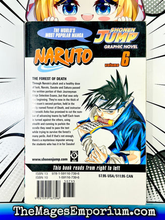 Naruto Vol 6 - The Mage's Emporium Viz Media Standard Used English Manga Japanese Style Comic Book