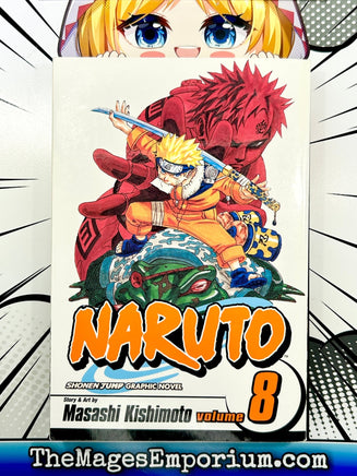 Naruto Vol 8 - The Mage's Emporium Viz Media Used English Manga Japanese Style Comic Book