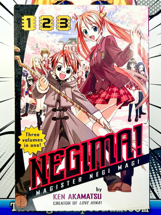 Negima! Vol 1-3 Omnibus Edition - The Mage's Emporium Kodansha Missing Author Used English Manga Japanese Style Comic Book