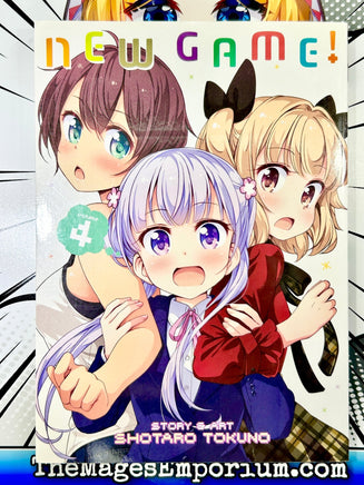 New Game! Vol 4 - The Mage's Emporium Seven Seas Missing Author Need all tags Used English Manga Japanese Style Comic Book