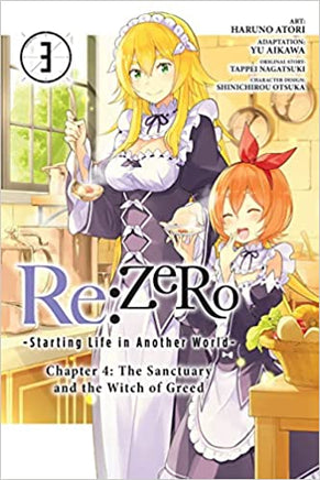 Re: Zero -Starting Life In Another World- Chapter 4 The Sanctuary and the Witch of Greed Vol 3 - The Mage's Emporium Yen Press english manga teen Used English Manga Japanese Style Comic Book
