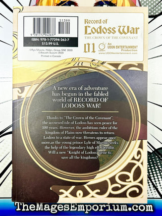 Record of Lodoss War Vol 1 - The Mage's Emporium Udon 2402 alltags description Used English Manga Japanese Style Comic Book