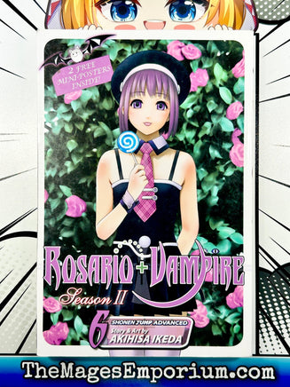 Rosario + Vampire Season 2 Vol 6 - The Mage's Emporium Viz Media 2401 bis5 copydes Used English Manga Japanese Style Comic Book