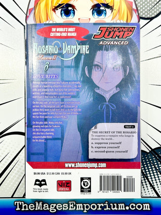 Rosario + Vampire Season II Vol 8 - The Mage's Emporium Viz Media 2403 alltags description Used English Manga Japanese Style Comic Book