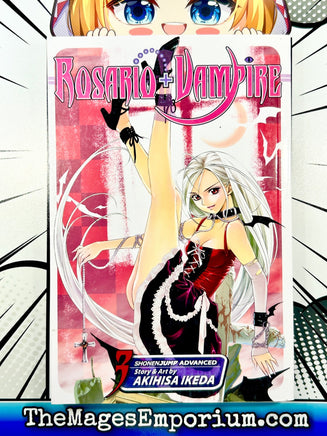 Rosario + Vampire Vol 3 - The Mage's Emporium Viz Media 2401 bis5 copydes Used English Japanese Style Comic Book