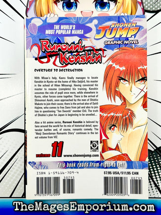 Rurouni Kenshin Vol 11 - The Mage's Emporium Viz Media 2311 copydes Used English Manga Japanese Style Comic Book