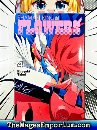 Shaman King Flowers Vol 4 - The Mage's Emporium Kodansha 2312 description Used English Manga Japanese Style Comic Book