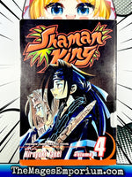 Shaman King Vol 4 Ex Library - The Mage's Emporium Viz Media 2312 alltags description Used English Manga Japanese Style Comic Book