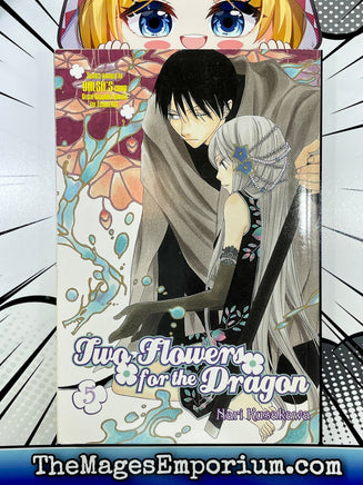 Two Flowers For The Dragon Vol 5 - The Mage's Emporium CMX Comedy Fantasy Romance Used English Manga Japanese Style Comic Book