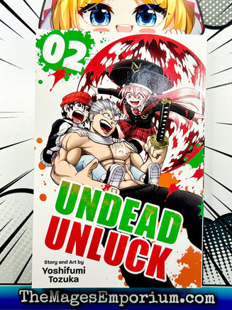 Undead Unluck Vol 2 - The Mage's Emporium Viz Media 2402 bis1 copydes Used English Manga Japanese Style Comic Book
