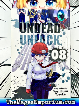 Undead Unluck Vol 8 - The Mage's Emporium Viz Media 2312 alltags description Used English Manga Japanese Style Comic Book