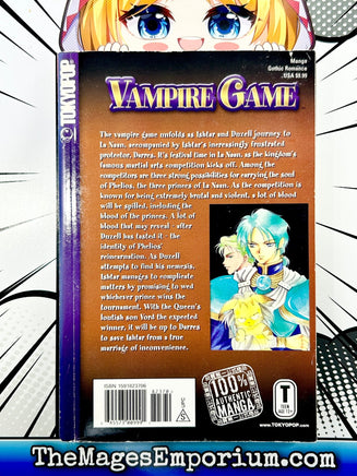 Vampire Game Vol 2 - The Mage's Emporium Tokyopop 2304 copydes Used English Manga Japanese Style Comic Book