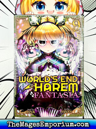 World's End Harem Fantasia Vol 9 - The Mage's Emporium Seven Seas 2401 alltags description Used English Manga Japanese Style Comic Book