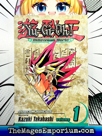 Yu-Gi-Oh! Millenium World Vol 1 - The Mage's Emporium Viz Media 2403 alltags description Used English Manga Japanese Style Comic Book